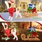 Costway Pre-Lit Christmas Dog Sleigh & Gift Boxes Combo Xmas Decoration with 170 Lights
